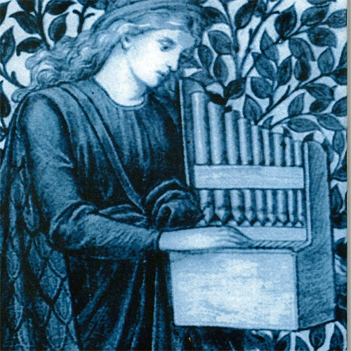 ウィリアム・モリス・タイル Minstrel Organ 二枚組パネルタイル