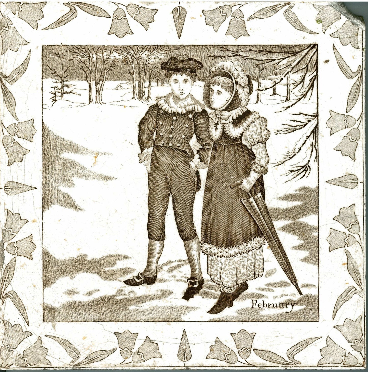 【TI52】Wedgwood(2月)セピアカラー