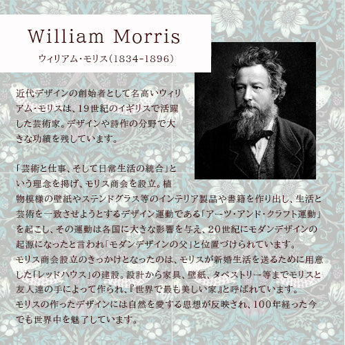 ウィリアム・モリス・タイル Minstrel Recorder 二枚組パネルタイル